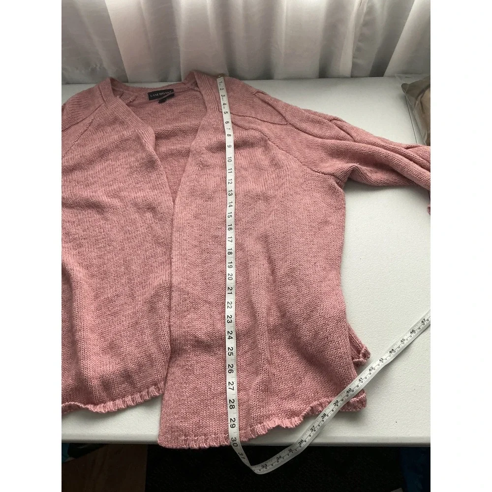 Lane Bryant Pink Knit Cardigan Sweater Open Front‎ Plus Size 26/28